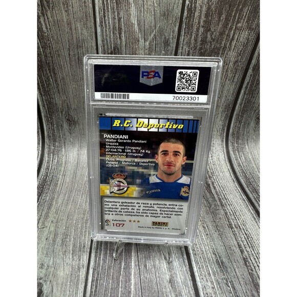 2004 PANINI SPORTS Walter PANDIANI MEGA CRACKS 107 PSA Nm 7 Deportivo La Coruña - Picture 6 of 10